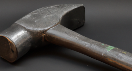 47. ¿Cuál es la relación entre la forma de la cabeza de un martillo de hierro y su función específica?